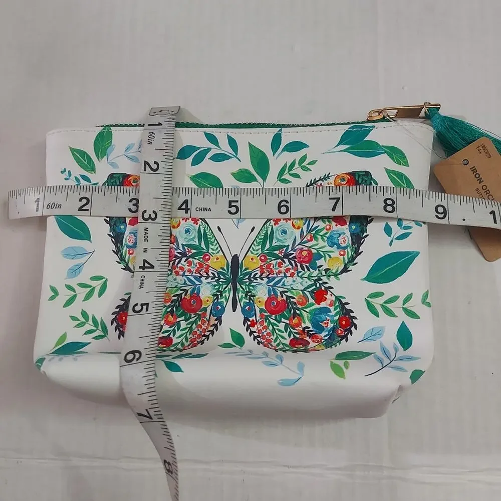 Iron Orchid Studio Butterfly Makeup Bag NEW Accessory Cosmetic Travel Vacation